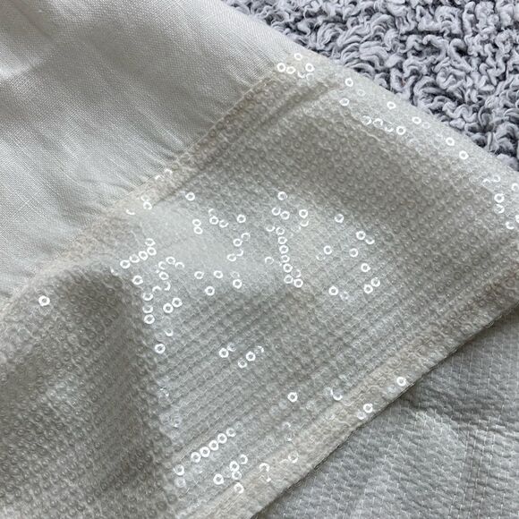 Lungo L’Arno S Linen Sequined Border Dress - Picture 5 of 12